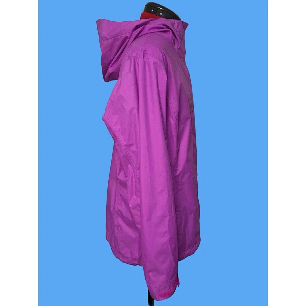 Columbia Women’s Purple Arcadia II Raincoat With Hood Size Large - Picture 3 of 9